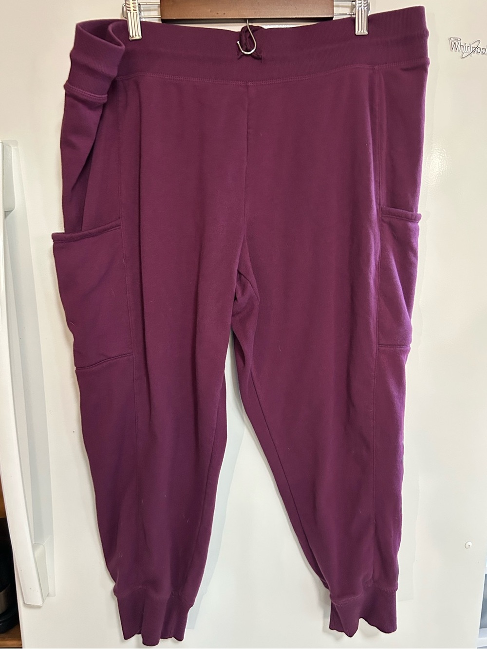 Reebok Burgundy Maroon Fleece Joggers Size 3X Excellent Condition
